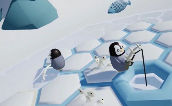 Игра “Raining penguins VR”